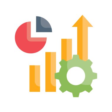 Düz simge biçim illüstrasyonunu geliştirme vektörü. EPS 10 dosyası