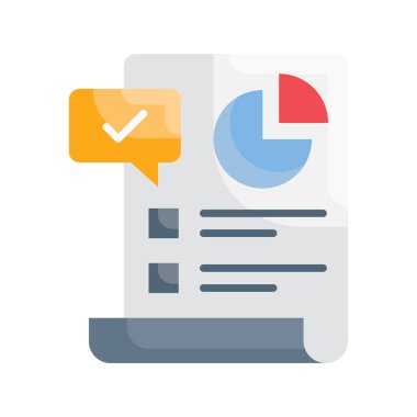 Düz simge biçimi illüstrasyonunu bildirir. EPS 10 dosyası