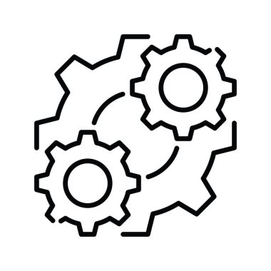 Konsolidasyon vektörü ana hatları simge biçimi illüstrasyonu. EPS 10 dosyası