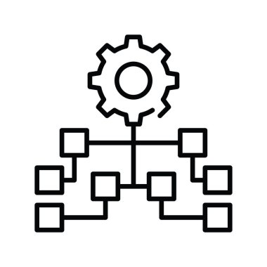 Üst üste dizilen gösterge vektör taslağı simge biçimi illüstrasyonu. EPS 10 dosyası