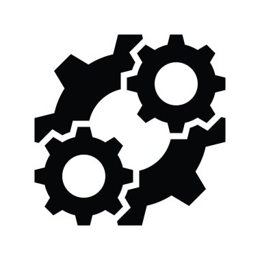 Konsolidasyon vektörü katı simge biçimi illüstrasyonu. EPS 10 dosyası