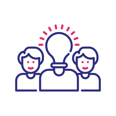 Mentor gemisi vektör 2 renk çizgisi simgesi çizimi. EPS 10 dosyası