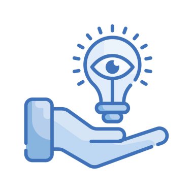 Vizyoner vektör Blue serisi simge biçimi illüstrasyonu. EPS 10 dosyası