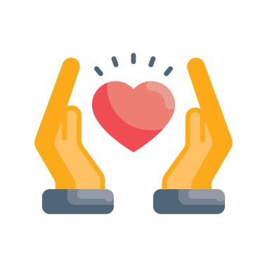 Dikkat vektörü Düz simge biçimi illüstrasyonu. EPS 10 dosyası