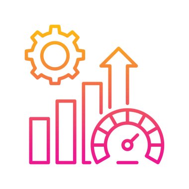 Performans vektörü Gradyan simgesi çizimi. EPS 10 dosyası