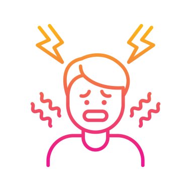 Stres direnci vektörü Gradyan simgesi çizimi. EPS 10 dosyası