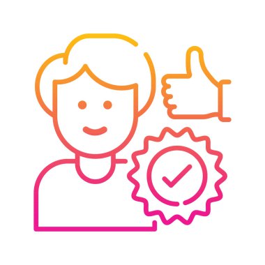 Tavsiye edilen vektör Gradyan simge biçimi illüstrasyonu. EPS 10 dosyası