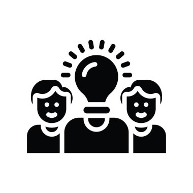 Danışman gemi vektör katı simge stili çizimi. EPS 10 dosyası