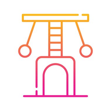 Scratcher Vektör Gradyan Simgesi Tasarım Çizimi. Beyaz arkaplan EPS 10 Dosyasında Veterinerlik Sembolü