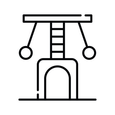 Scratcher Vektör ana hatları Simge Tasarımı illüstrasyonu. Beyaz arkaplan EPS 10 Dosyasında Veterinerlik Sembolü