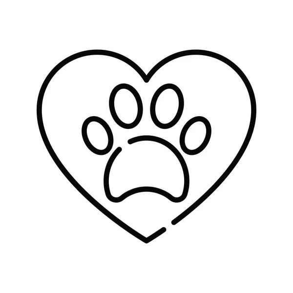 Hayvan Vektörü ana hatları Simge Tasarımı illüstrasyonu. Beyaz arkaplan EPS 10 Dosyasında Veterinerlik Sembolü