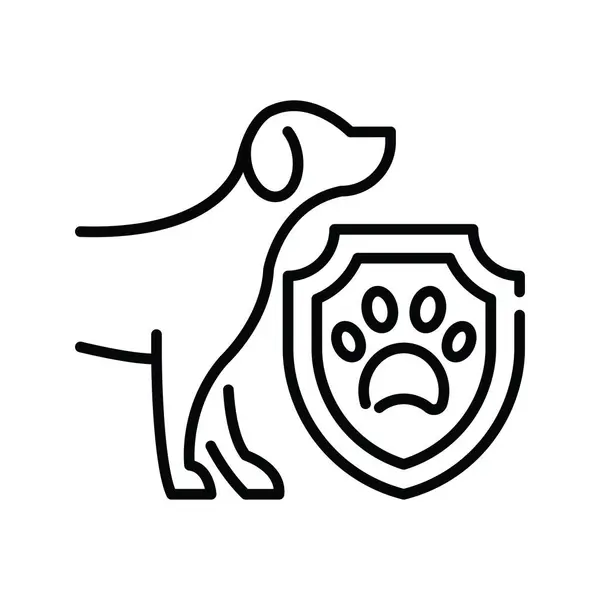 Pet Insurance Vector Skizzieren Icon Design Illustration Veterinary Symbol Auf — Stockvektor