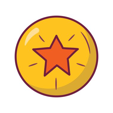 Yıldız vektörü Simge Tasarımı illüstrasyonunu doldurdu. Beyaz arkaplan EPS 10 Dosyasında Oyun Sembolü