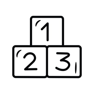 Lider pano vektör anahatları Simge Tasarım illüstrasyonu. Beyaz arkaplan EPS 10 Dosyasında Oyun Sembolü