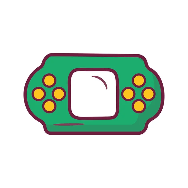 ポータブルゲームベクター充填アウトラインアイコンデザインイラスト ホワイトバックグラウンドのゲームシンボル Eps 10ファイル — ストックベクタ