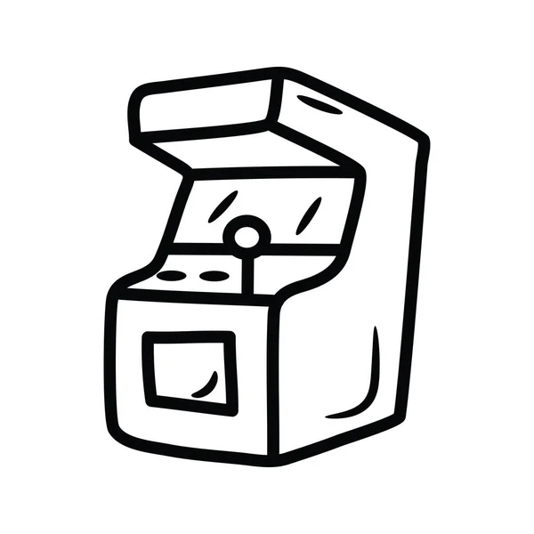 Videospielvektorumriss Icon Design Illustration Gaming Symbol Auf Weißem Hintergrund Eps — Stockvektor