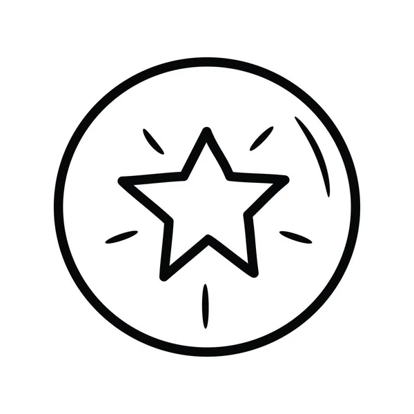 Sternvektorumriss Icon Design Illustration Gaming Symbol Auf Weißem Hintergrund Eps — Stockvektor