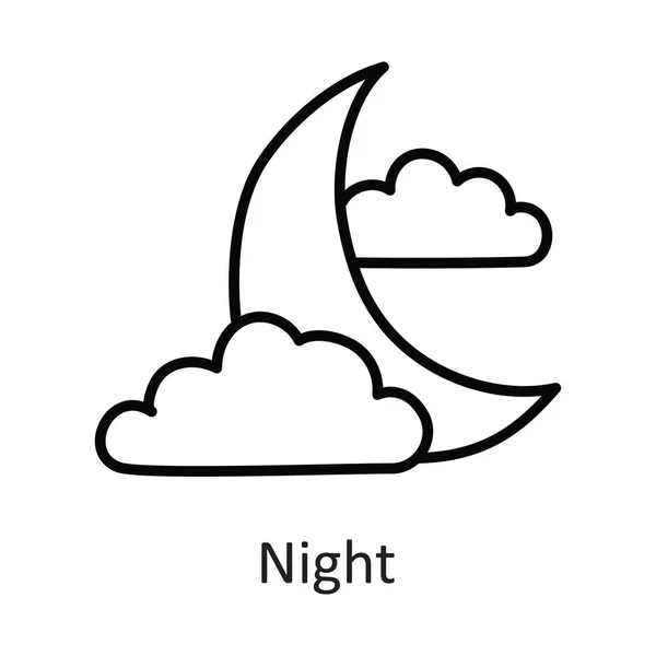 Schéma Vectoriel Nocturne Icône Illustration Design Symbole Halloween Sur Fond — Image vectorielle