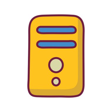 CPU vektörü Simge Tasarımı illüstrasyonunu yükledi. Beyaz arkaplan EPS 10 Dosyasında Ortam Kontrol Sembolü