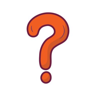 Soru vektörü Simge Tasarımı illüstrasyonunu doldurdu. Beyaz arkaplan EPS 10 Dosyasında Ortam Kontrol Sembolü