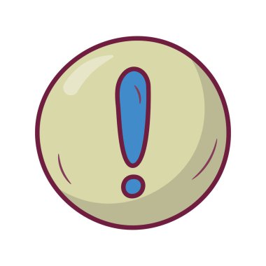 Simge Tasarımı illüstrasyonunu içeren uyarı vektörü. Beyaz arkaplan EPS 10 Dosyasında Ortam Kontrol Sembolü