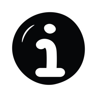 Bilgi vektörü katı Simge Tasarımı çizimi. Beyaz arkaplan EPS 10 Dosyasında Ortam Kontrol Sembolü