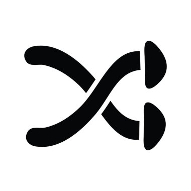 Katı Simge Tasarımı illüstrasyonunu karıştır. Beyaz arkaplan EPS 10 Dosyasında Ortam Kontrol Sembolü