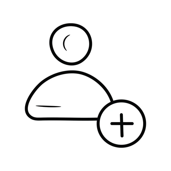 Ajouter Aperçu Vectoriel Utilisateur Icon Design Illustration Symbole Contrôle Des — Image vectorielle