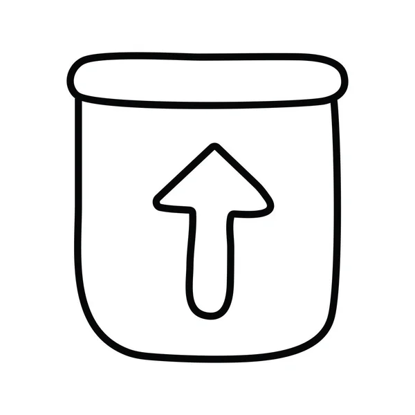 Töltse Fel Vektor Vázlatát Icon Design Illusztráció Média Control Symbol — Stock Vector