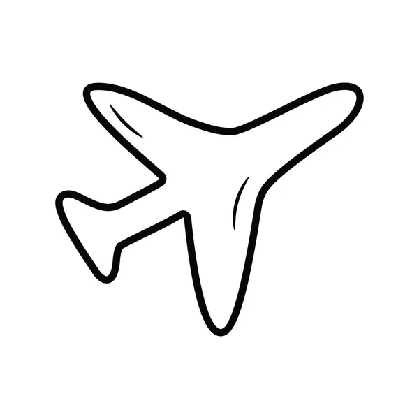 Flight Mode Vector Outline Icon Design Illustration Media Control Symbol — Stock Vector