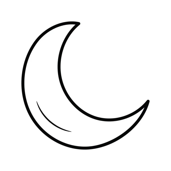 Night Mood Vektor Skizzieren Icon Design Illustration Medienkontrollsymbol Auf Weißem — Stockvektor