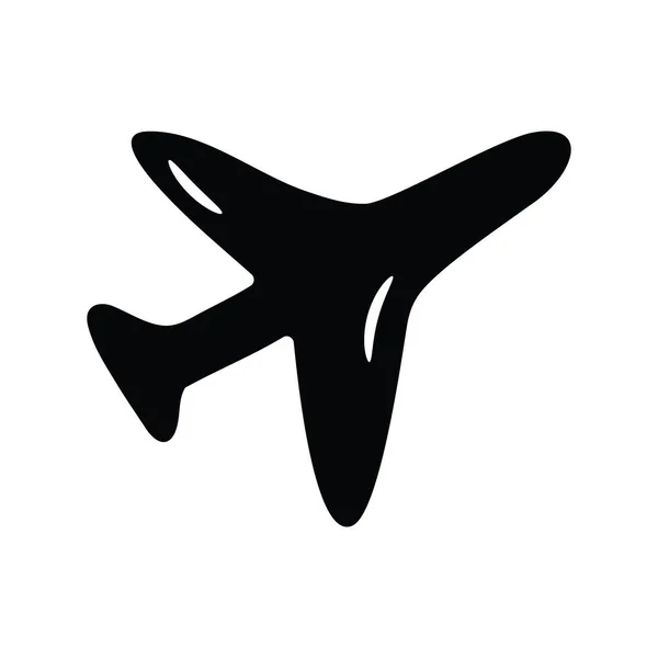 Flight Mode Vector Solid Icon Design Illustration Media Control Symbol — Stock Vector