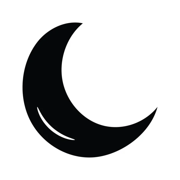 Night Mood Vector Solid Icon Design Illustration Media Control Symbol — Stock Vector