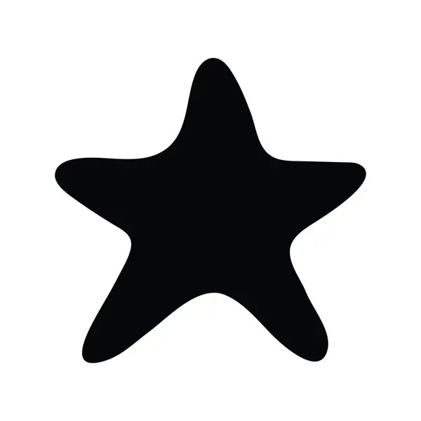 Sternvektor Solide Icon Design Illustration Medienkontrollsymbol Auf Weißem Hintergrund Eps — Stockvektor