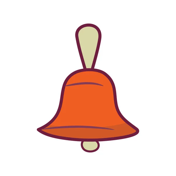 Hand Bell Vector Filled Outline Icon Design Illustration Music Symbol — Stock Vector