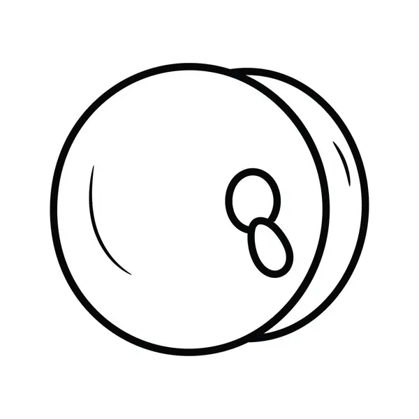 Cymbały Zarys Wektor Icon Design Ilustracji Symbol Muzyki Białym Tle — Wektor stockowy