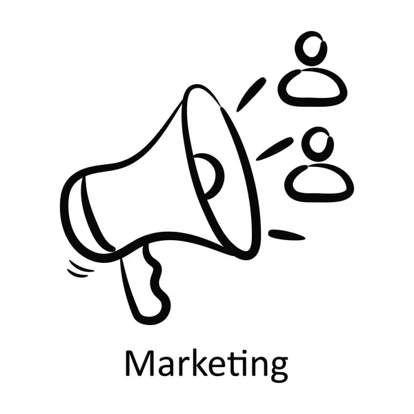 Desenho Marketing Icon Design Ilustração Símbolo Gerenciamento Projeto Fundo Branco —  Vetores de Stock