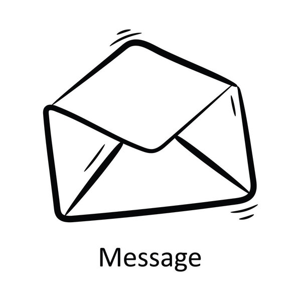 Message Outline Icon Design illustration. Project Management Symbol on White background EPS 10 File