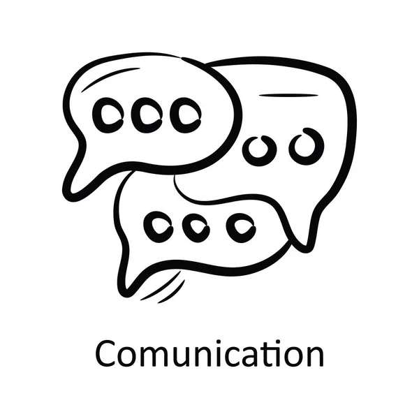 Icono Esquema Comunicación Ilustración Diseño Símbolo Gestión Proyectos Sobre Fondo — Archivo Imágenes Vectoriales
