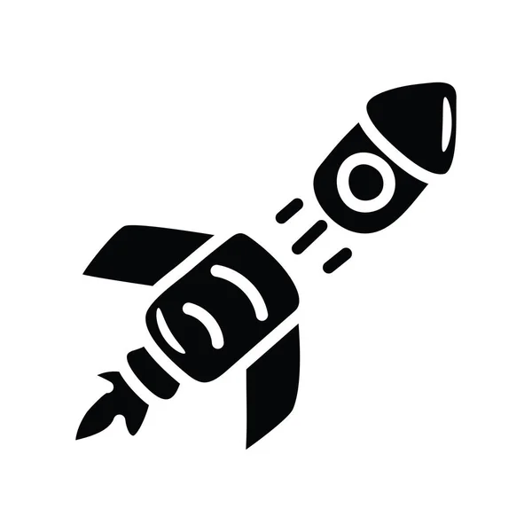 Vía Láctea Vector Sólido Icono Diseño Ilustración Símbolo Espacio Sobre — Vector de stock