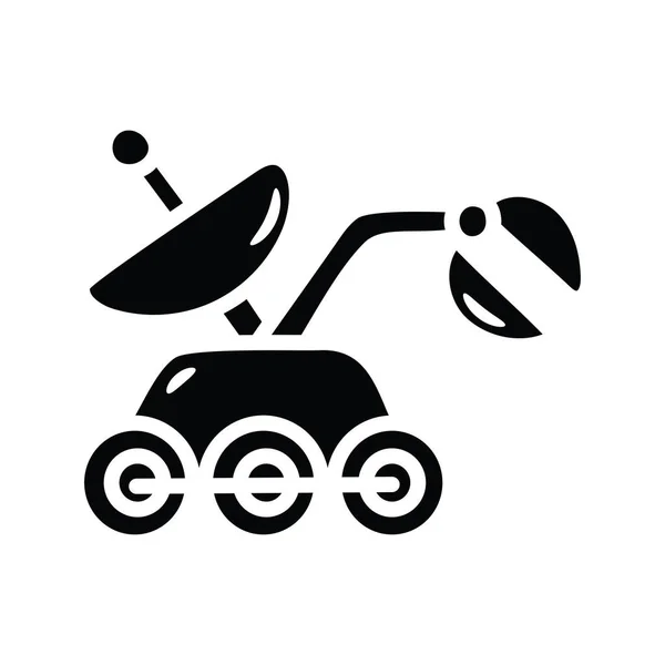Ilustración Del Diseño Del Icono Sólido Del Vector Del Vehículo — Vector de stock