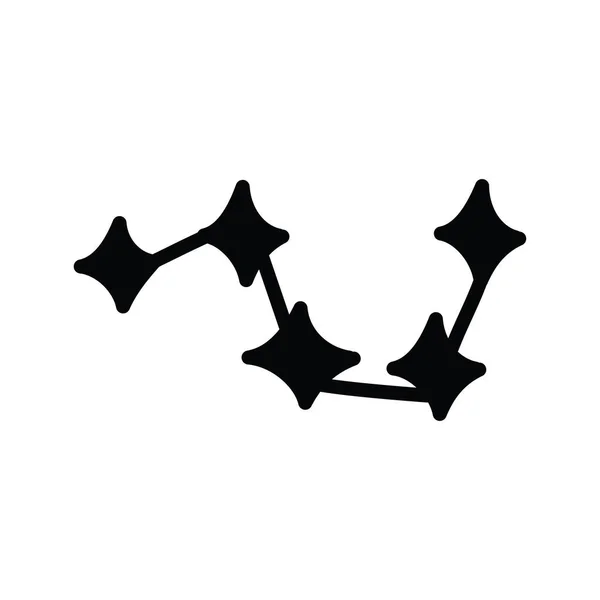 Nagy Dipper Vektor Szilárd Ikon Design Illusztráció Space Symbol Fehér — Stock Vector
