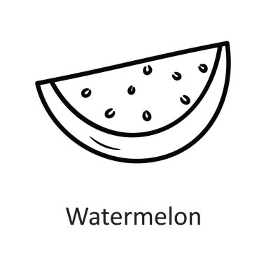 Karpuz Vektörü Tasarım tasarımı. Beyaz arkaplan EPS 10 Dosyasında Seyahat Sembolü