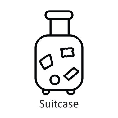 Çanta Vektörü Tasarım Tasarımı Çizimi. Beyaz arkaplan EPS 10 Dosyasında Seyahat Sembolü