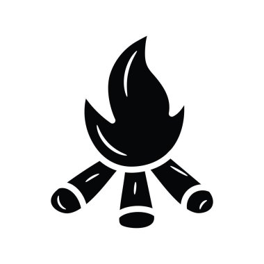 Kesici Vektör katı simge tasarımı çizimi. Beyaz arkaplan EPS 10 Dosyasında Seyahat Sembolü