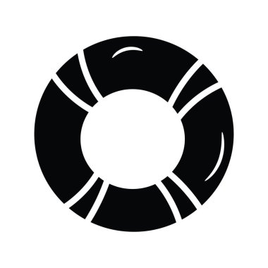 Su tüpü taşıyıcı katı simge tasarımı çizimi. Beyaz arkaplan EPS 10 Dosyasında Seyahat Sembolü