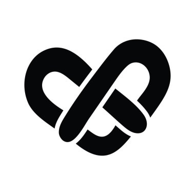 Simit vektörü katı Simge Tasarımı çizimi. Beyaz arkaplan EPS 10 Dosyasında Fırın Sembolü