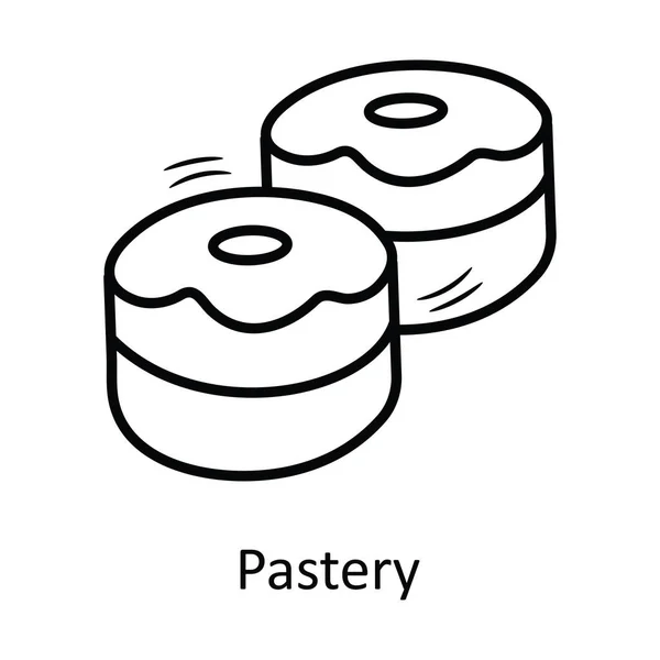 Schéma Vectoriel Pâtisserie Illustration Icon Design Symbole Boulangerie Sur Fond — Image vectorielle
