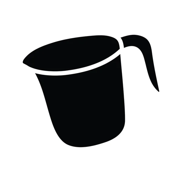 Flask Vector Solid Icon Design Illustrazione Simbolo Del Forno Sfondo — Vettoriale Stock