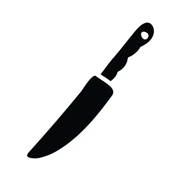 Иллюстрация Вектора Ножа Символ Пекарни Белом Фоне Eps Файл — стоковый вектор